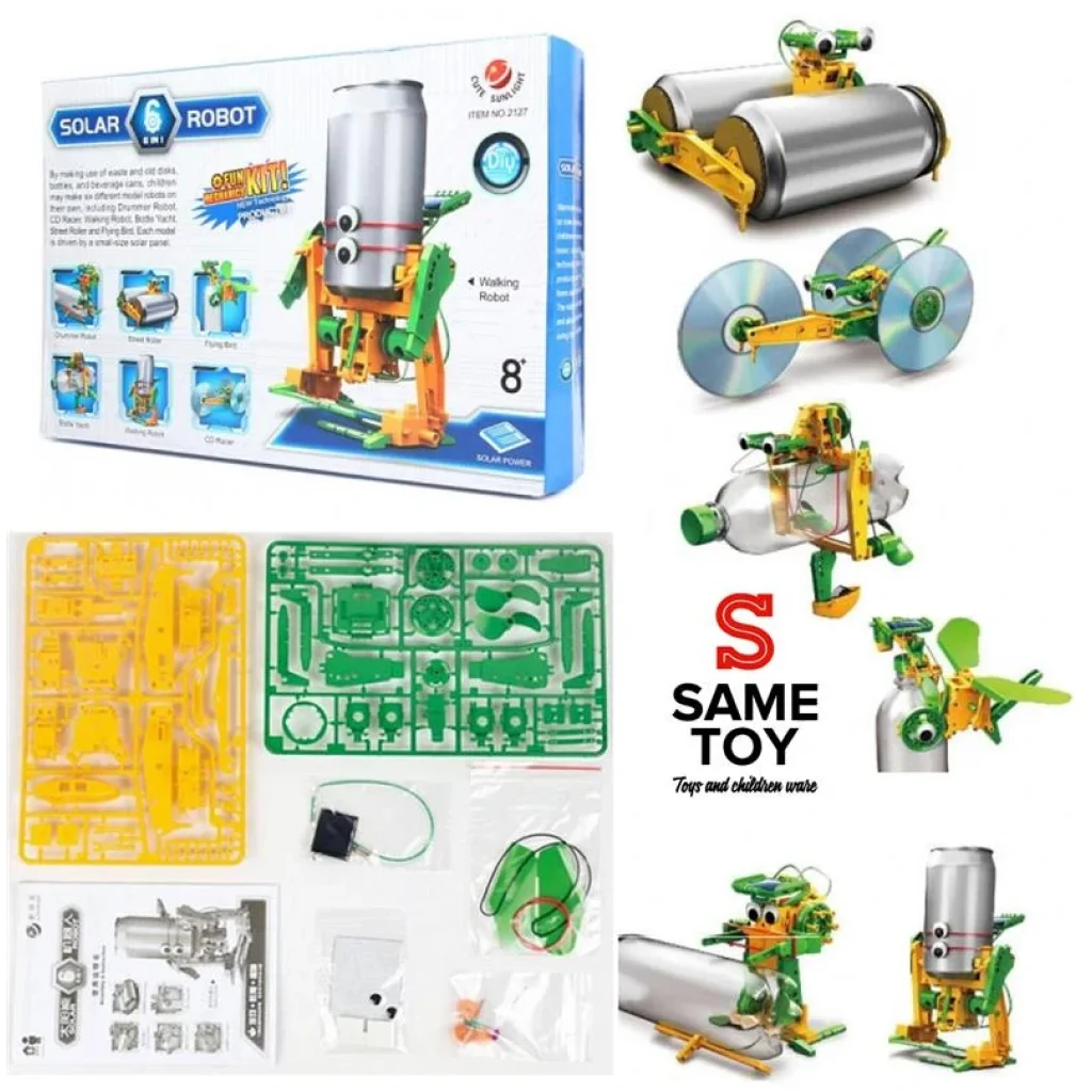 Робот-конструктор Same Toy Экобот 6 в 1 на солнечной батарее UA