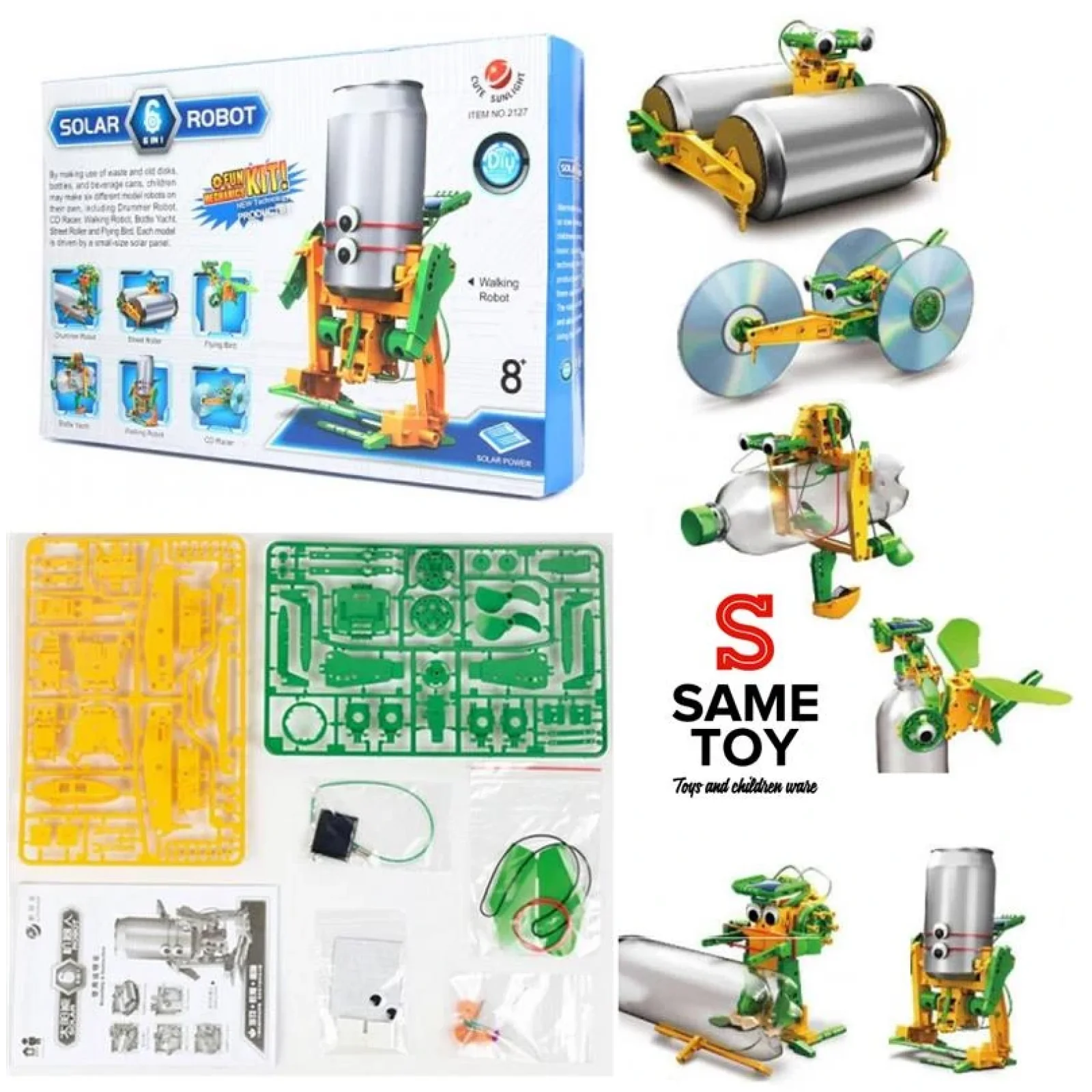 Робот-конструктор Same Toy Екобот 6 в 1 на сонячній батареї UA