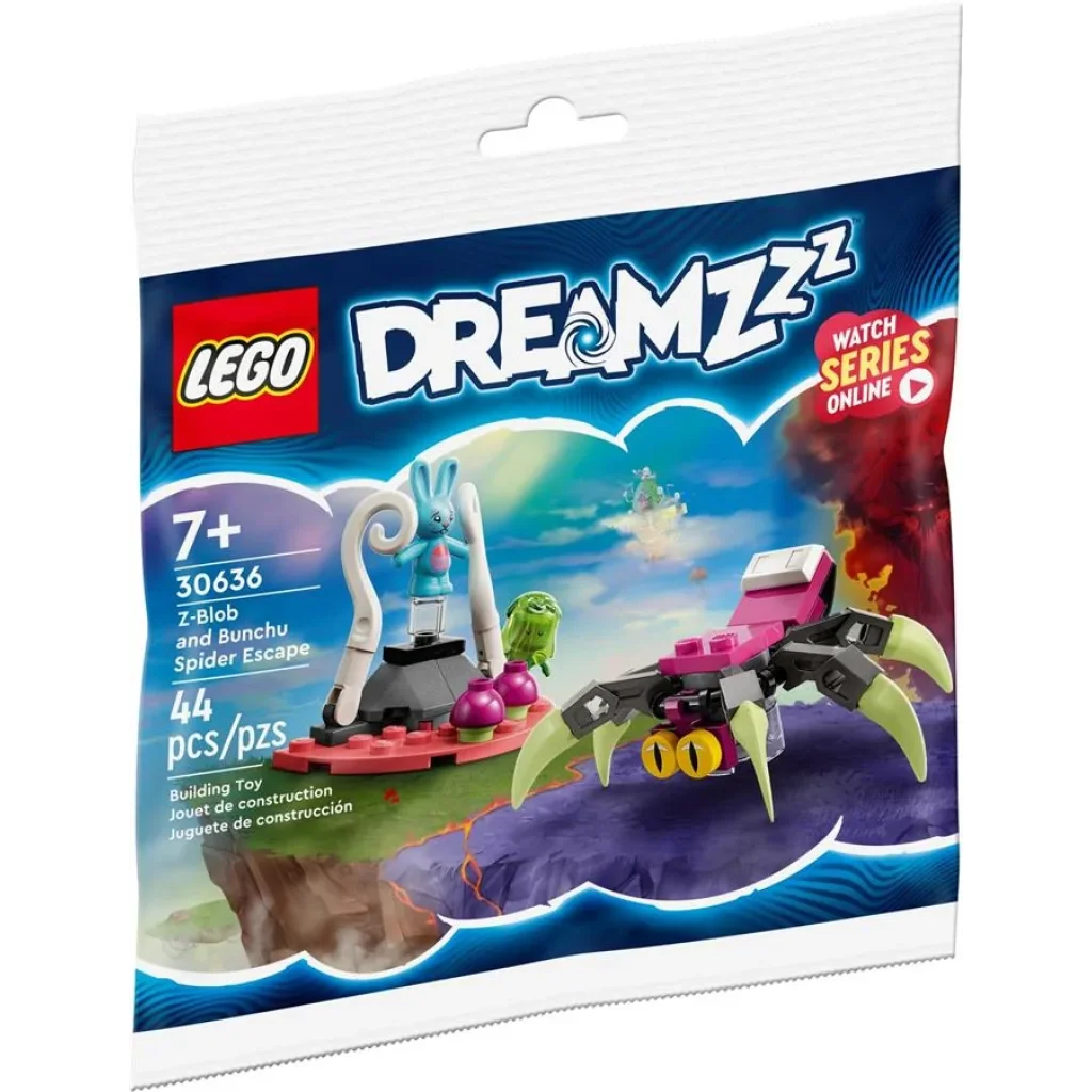Конструктор LEGO DREAMZzz Втеча Зет-Блоб і Бунчу від павука, 30636 UA