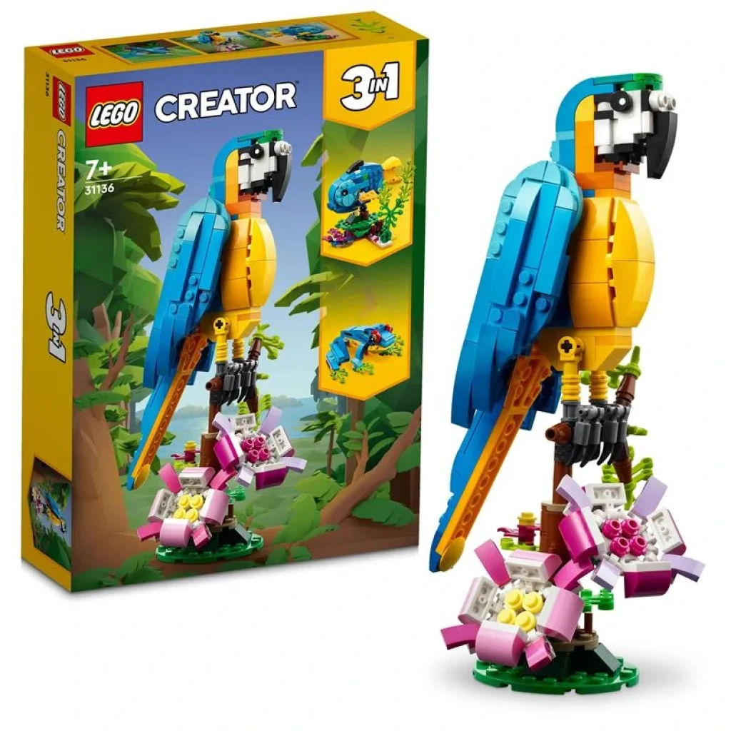 Конструктор LEGO Creator Екзотичний папуга, 31136 UA