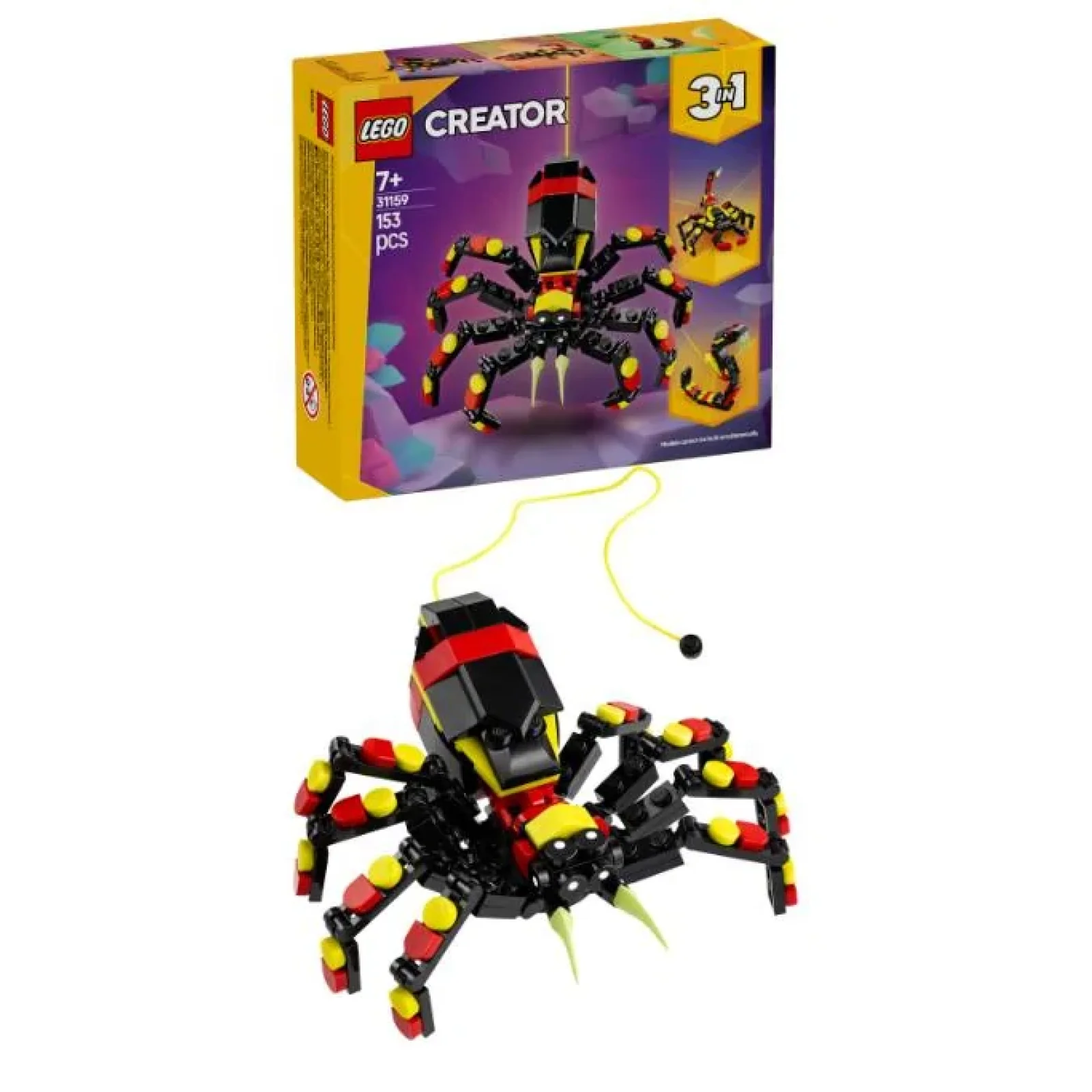 Конструктор LEGO Creator Дикі тварини: Дивовижний павук, 31159 UA