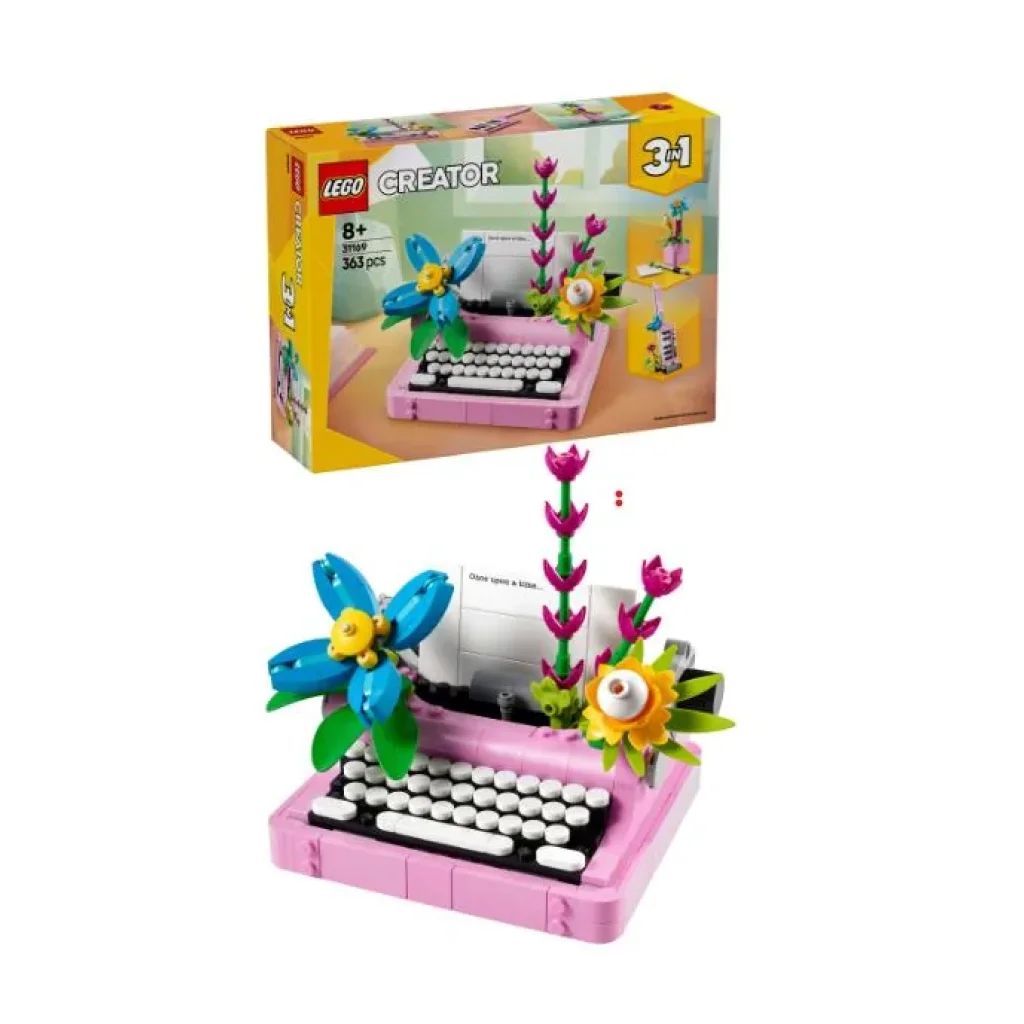 Конструктор LEGO Creator Друкарська машинка з квітами, 31169 UA