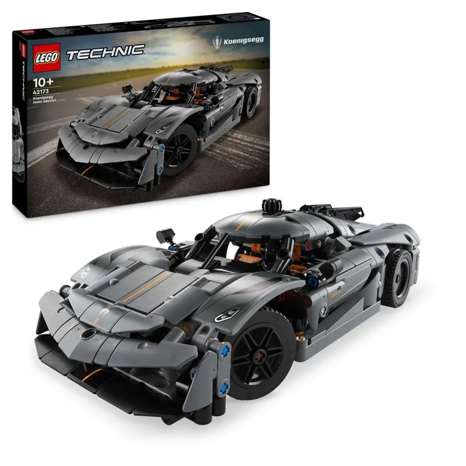Конструктор LEGO Technic Koenigsegg Jesko Absolut — сірий гіперкар, 42173 UA