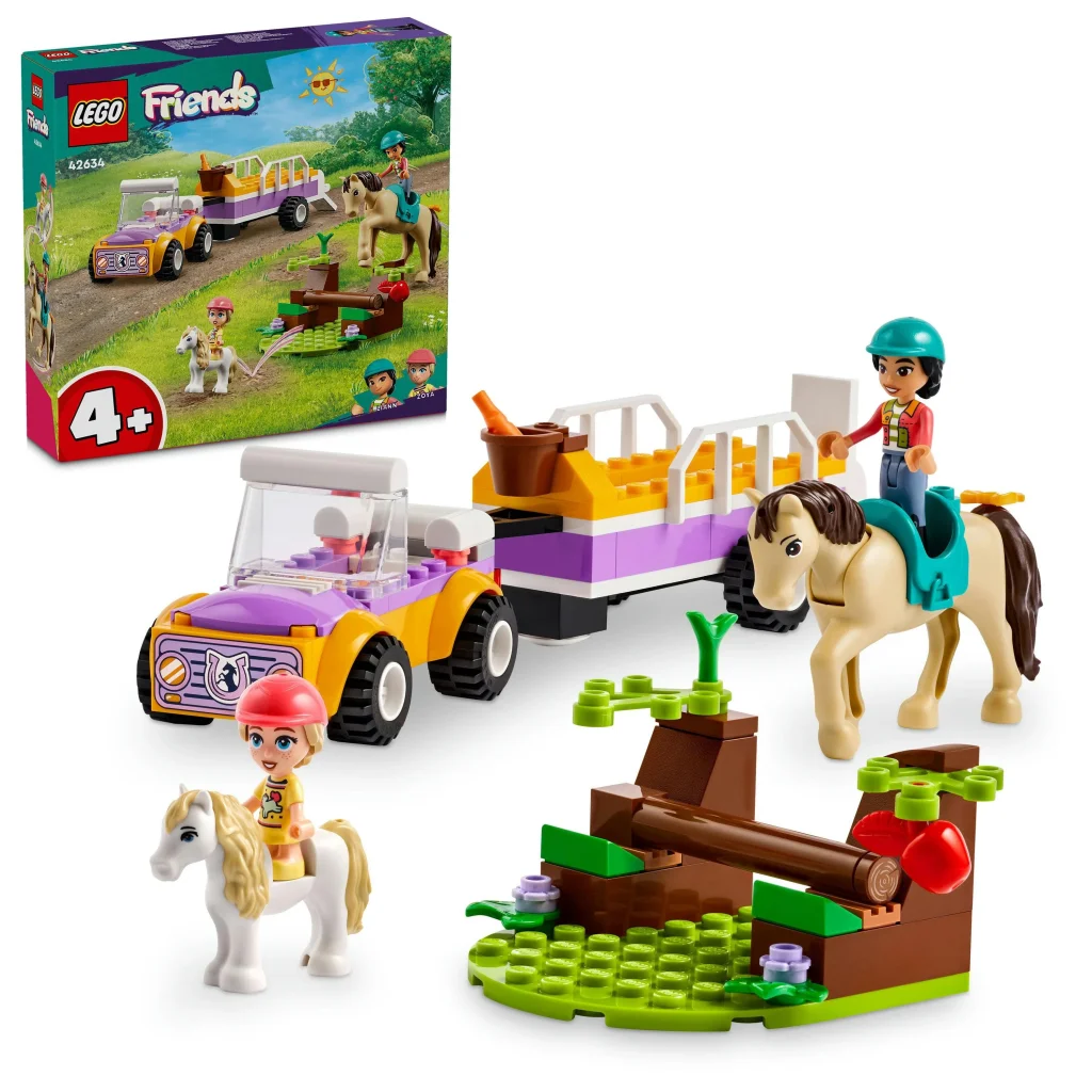 Конструктор LEGO Friends Причіп для коня й поні, 42634 UA