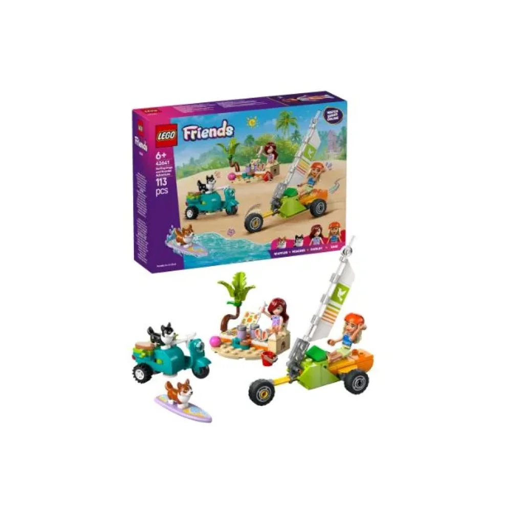 Конструктор LEGO Friends Собачі пригоди на серфі та скутері, 42641 UA