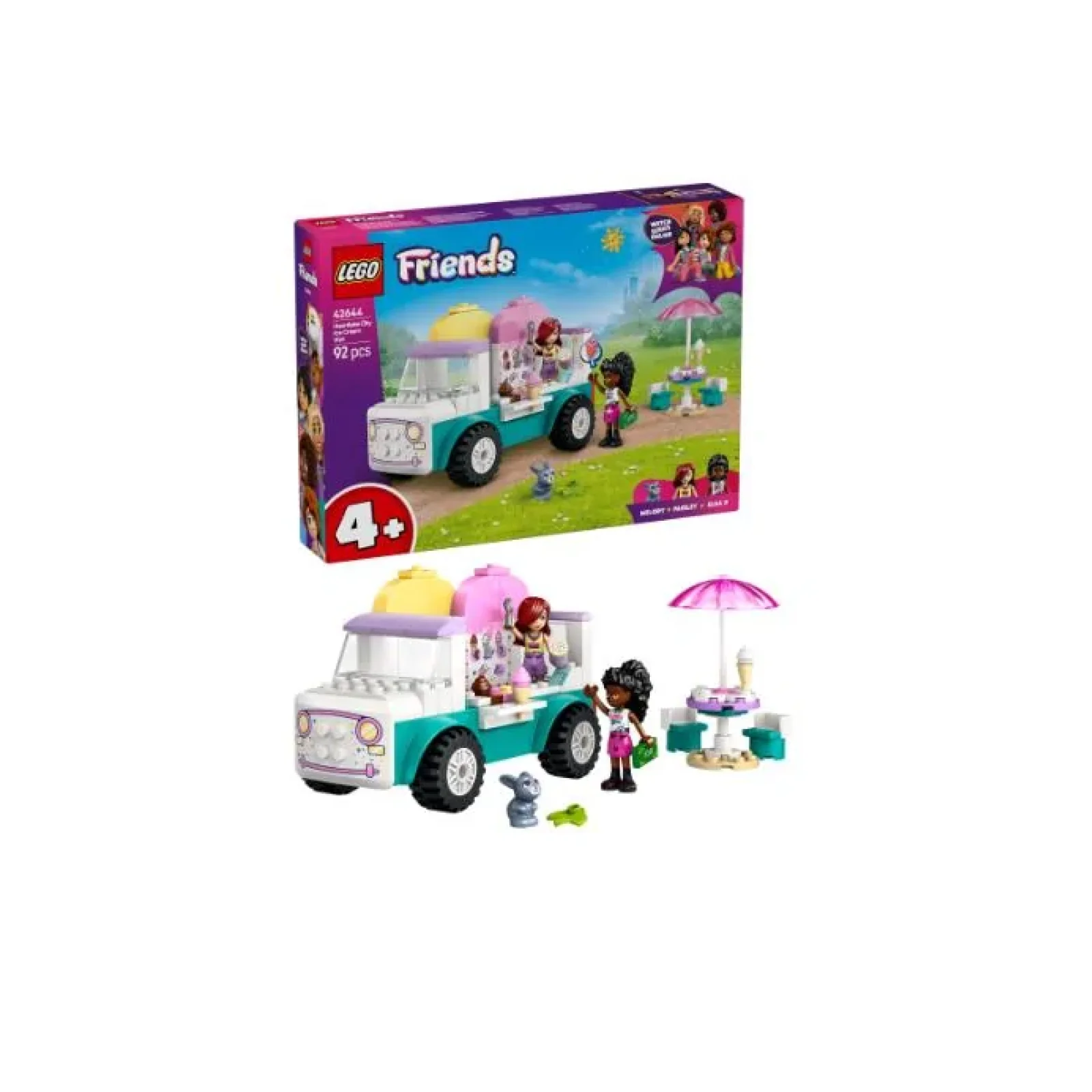Конструктор LEGO Friends Хартлейк-Сіті. Фургон із морозивом, 42644 UA