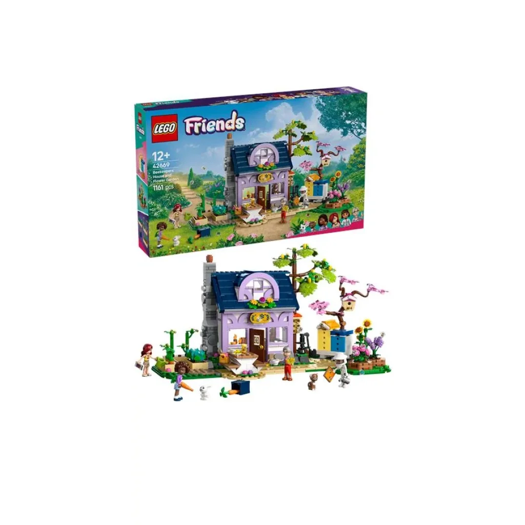Конструктор LEGO Friends Будиночок і квітник бджолярів, 42669 UA