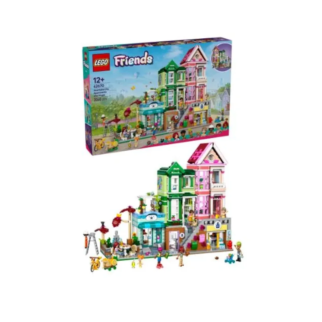 Конструктор LEGO Friends Хартлейк-Сіті. Квартири і крамниці, 42670 UA