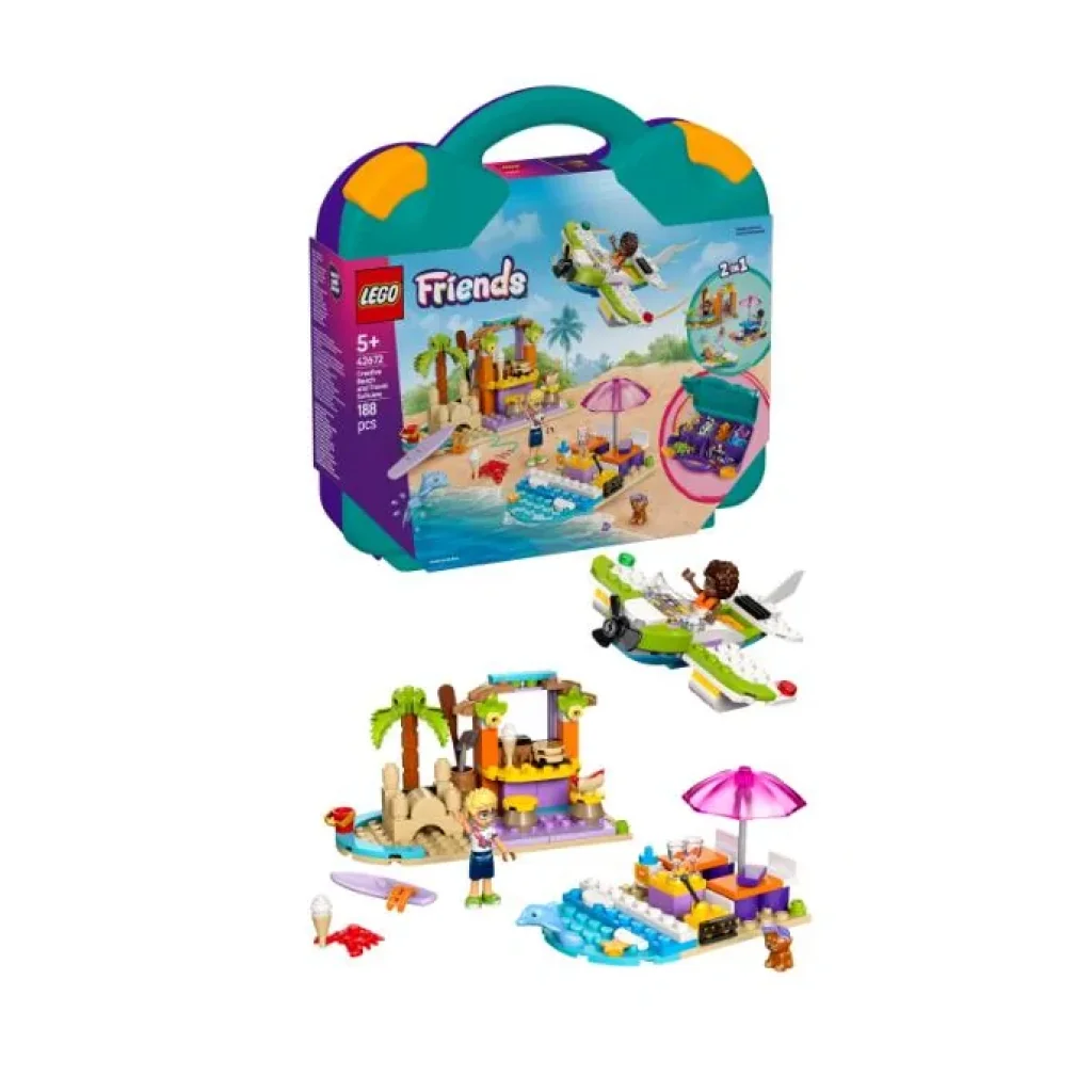 Конструктор LEGO Friends Творча валіза для подорожей і відпочинку на пляжі, 42672 UA