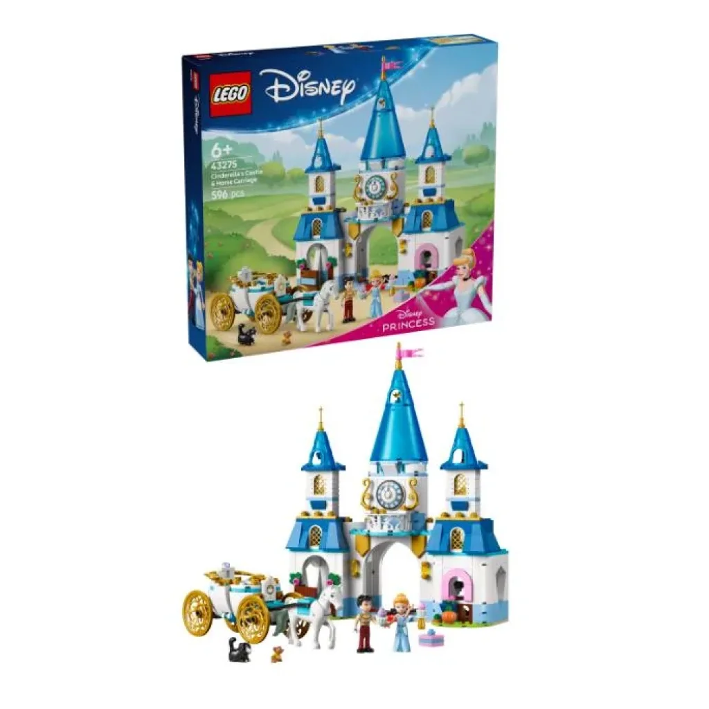 Конструктор LEGO Disney Princess Замок Попелюшки й карета, 43275 UA