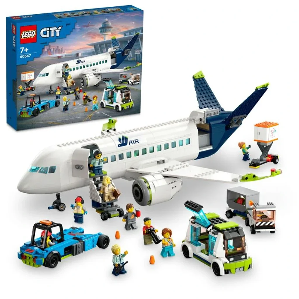 Конструктор LEGO City Пасажирський літак, 60367 UA