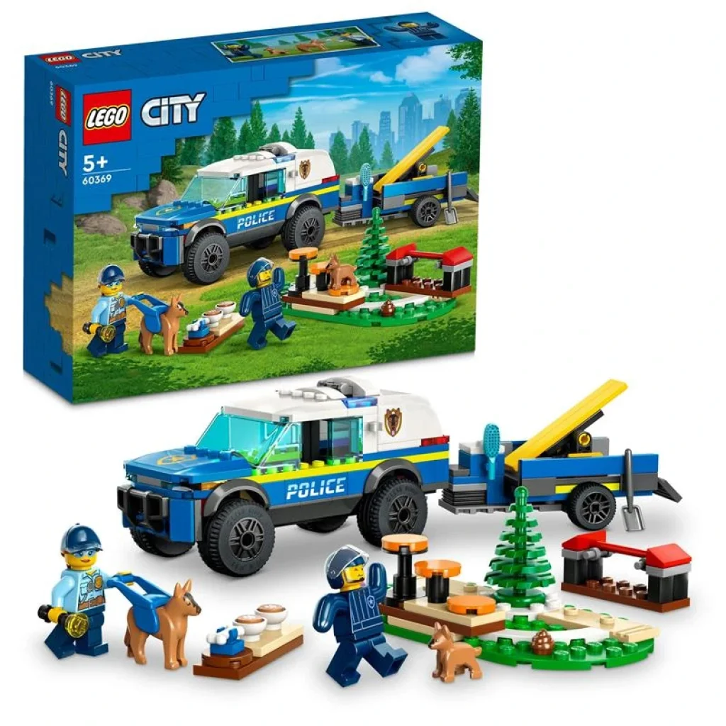 Конструктор LEGO City Мобильная площадка для дрессировки полицейских собак, 60369 UA