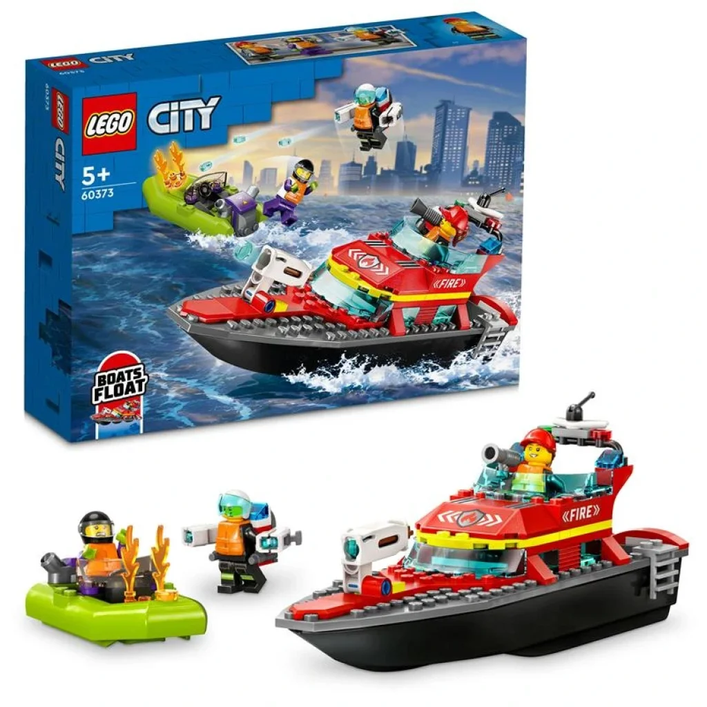 Конструктор LEGO City Лодка пожарной бригады, 60373 UA