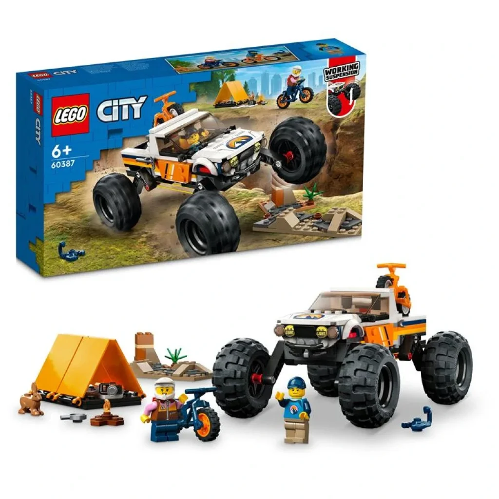 Конструктор LEGO City Приключения на внедорожнике 4x4, 60387 UA