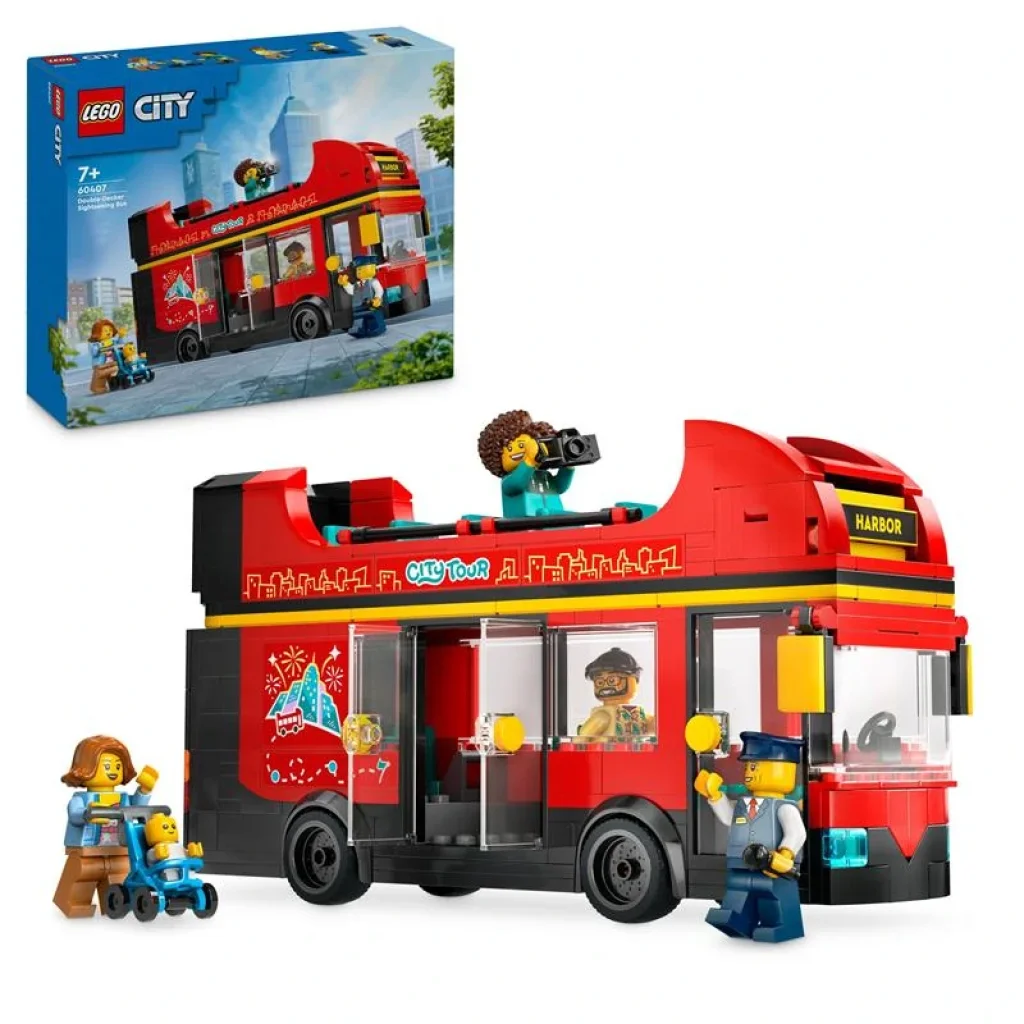 Конструктор LEGO City Червоний двоповерховий екскурсійний автобус, 60407 UA