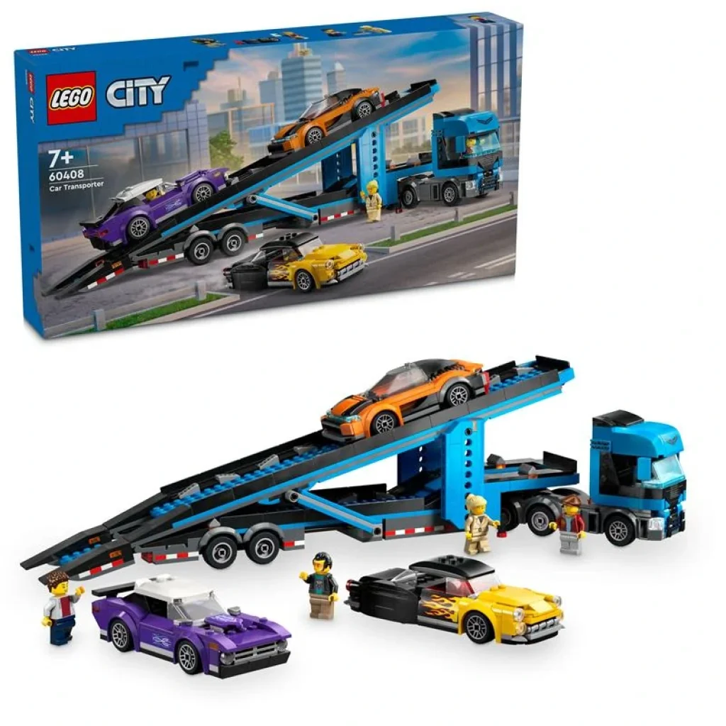 Конструктор LEGO City Вантажівка-транспортер зі спортивними авто, 60408 UA