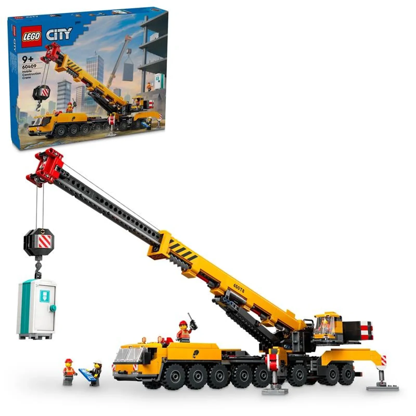 Конструктор LEGO City Жовтий пересувний будівельний кран, 60409 UA
