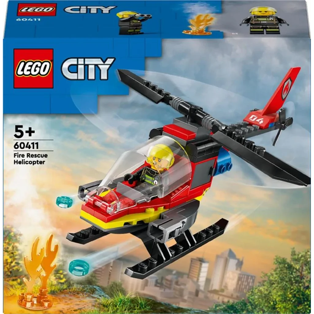 Конструктор LEGO City Пожежний рятувальний гелікоптер, 60411 UA
