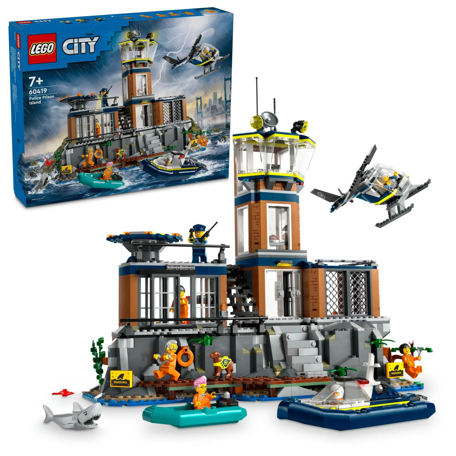 Конструктор LEGO City Поліцейський острів-в'язниця, 60419 UA