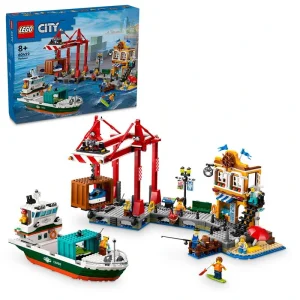 Конструктор LEGO City Морська гавань із вантажним судном, 60422 UA