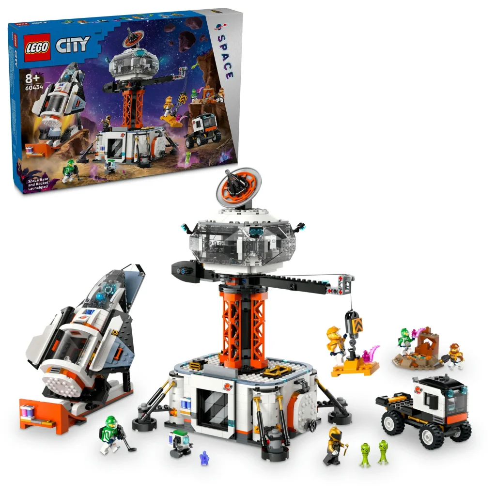 Конструктор LEGO City Космічна база й стартовий майданчик для ракети, 60434 UA
