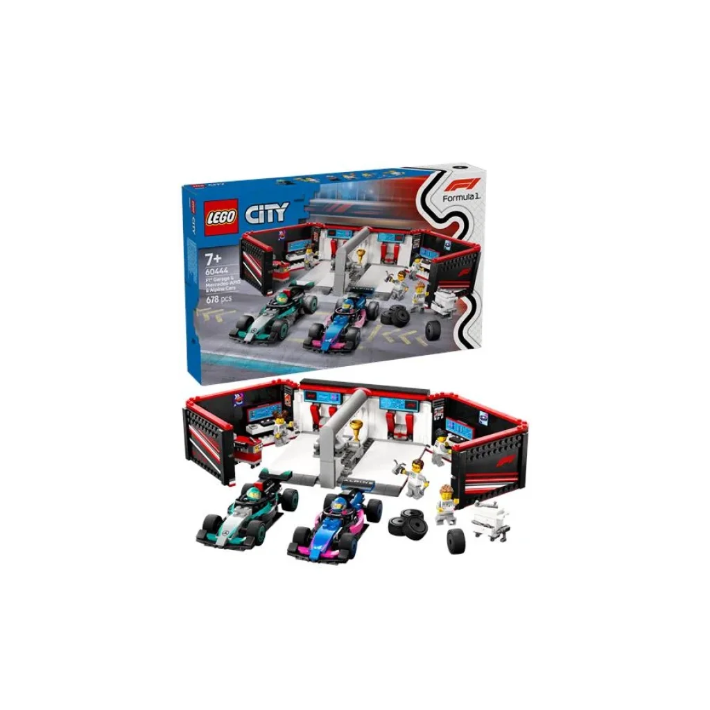 Конструктор LEGO City Гараж F1 та автомобілі Mercedes-AMG і Alpine, 60444 UA