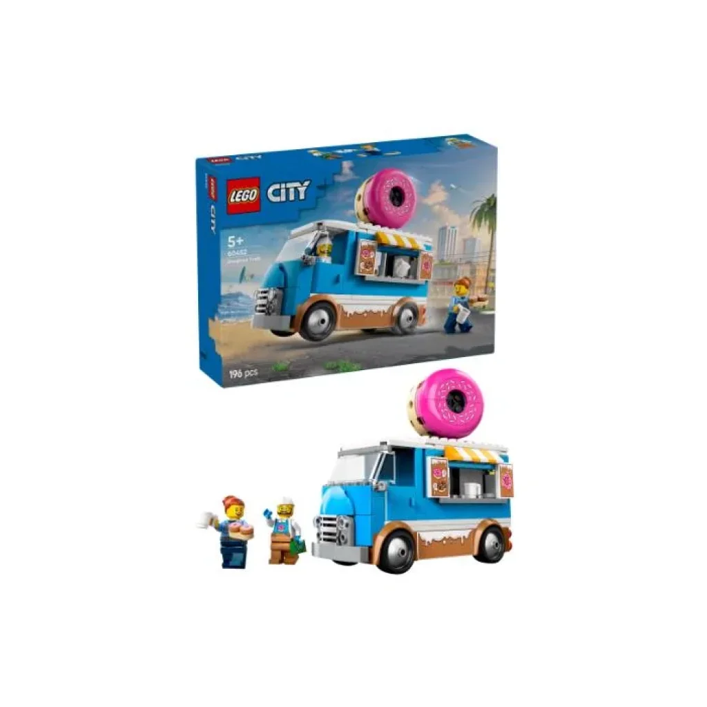 Конструктор LEGO City Вантажівка з пончиками, 60452 UA