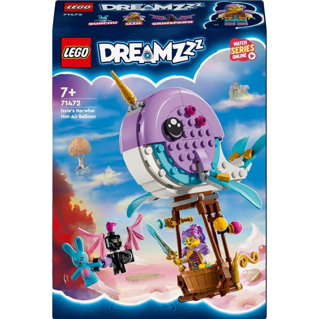 Конструктор LEGO DREAMZzz Повітряна куля Іззі «Нарвал», 71472 UA