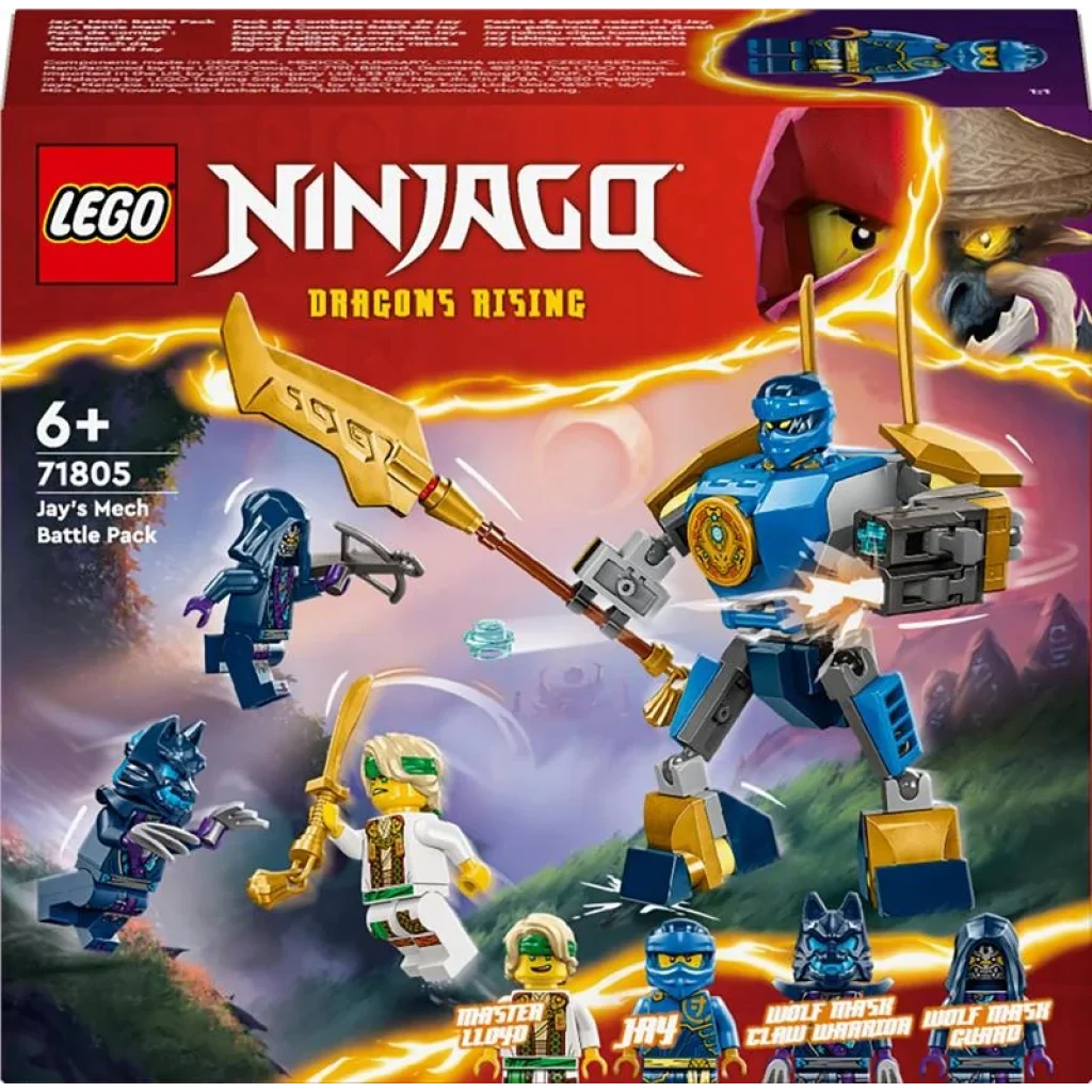Конструктор LEGO NINJAGO Бойовий набір робота Джея, 71805 UA