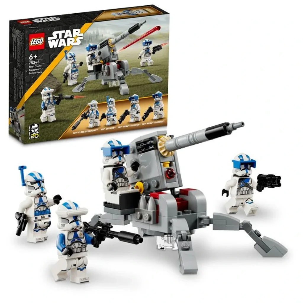 Конструктор LEGO Star Wars TM Бойовий загін бійців-клонів 501-го легіону, 75345 UA