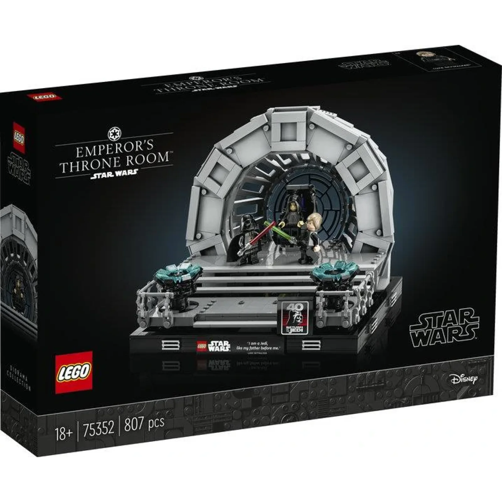 Конструктор LEGO Star Wars Діорама «Тронна зала імператора», 75352 UA