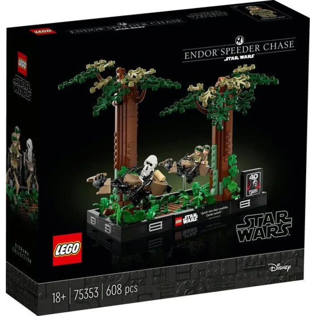 Конструктор LEGO Star Wars Діорама «Погоня на спідері на Ендорі», 75353 UA