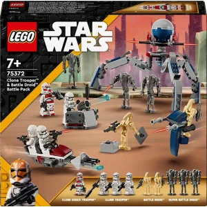 Конструктор LEGO Star Wars Клони-піхотинці й Бойовий дроїд. Бойовий набір, 75372 UA