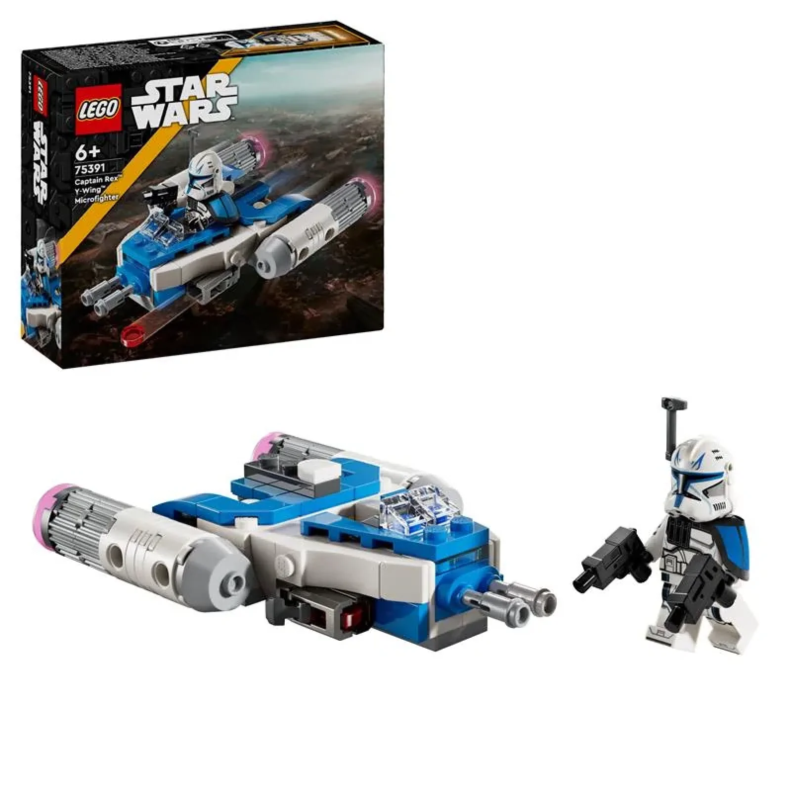 Конструктор LEGO Star Wars Мікровинищувач Y-Wing Капітана Рекса, 75391 UA