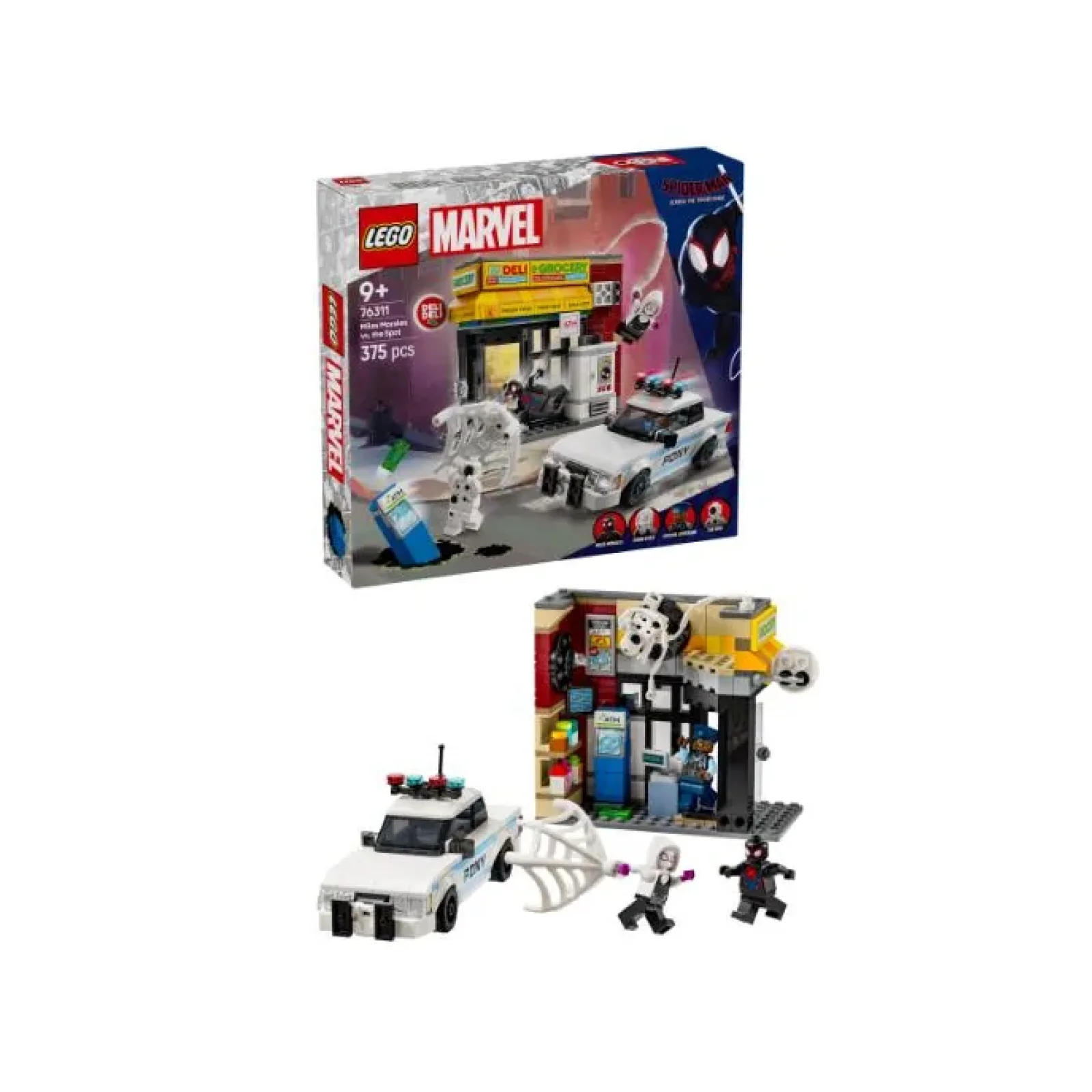 Конструктор LEGO Super Heroes Всесвіт-павук: Майлз Моралес проти Плями, 76311 UA