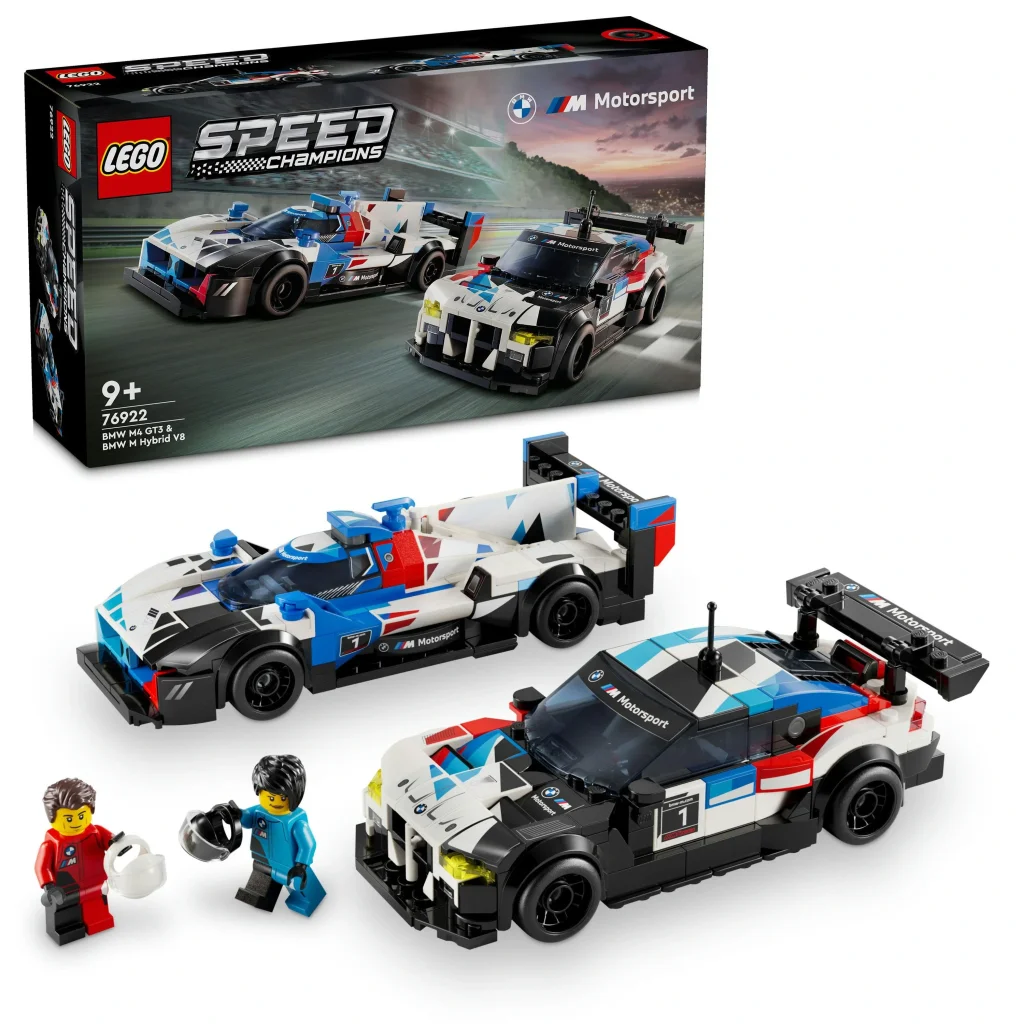 Конструктор LEGO Speed Champions Автомобілі для перегонів BMW M4 GT3 і BMW M Hybrid V8, 76922 UA