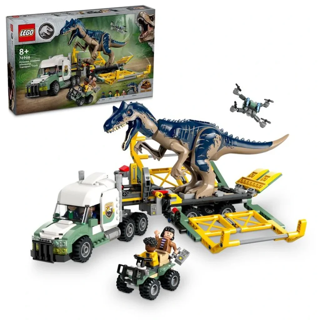 Конструктор LEGO Jurassic World Місії динозаврів: Вантажівка для перевезення алозавра, 76966 UA