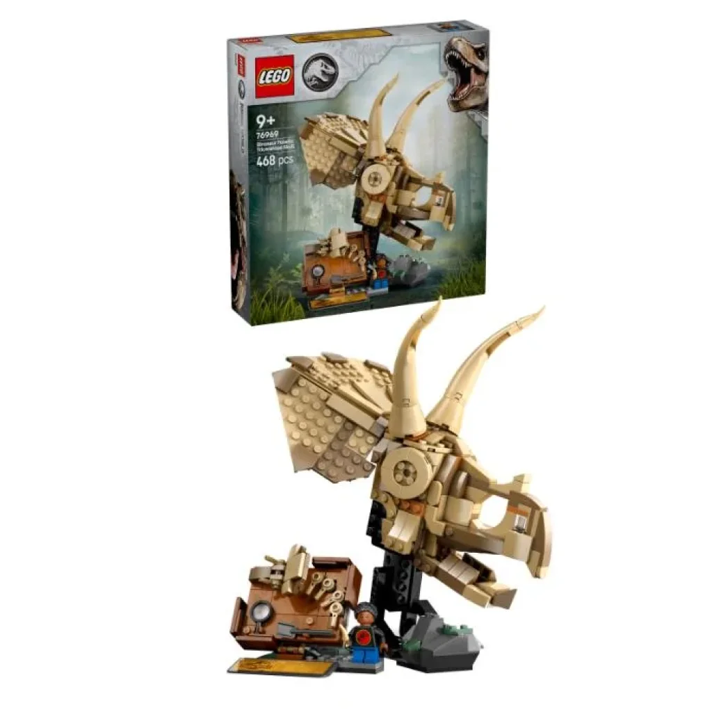 Конструктор LEGO Jurassic World Скам'янілості динозаврів: череп трицератопса, 76969 UA