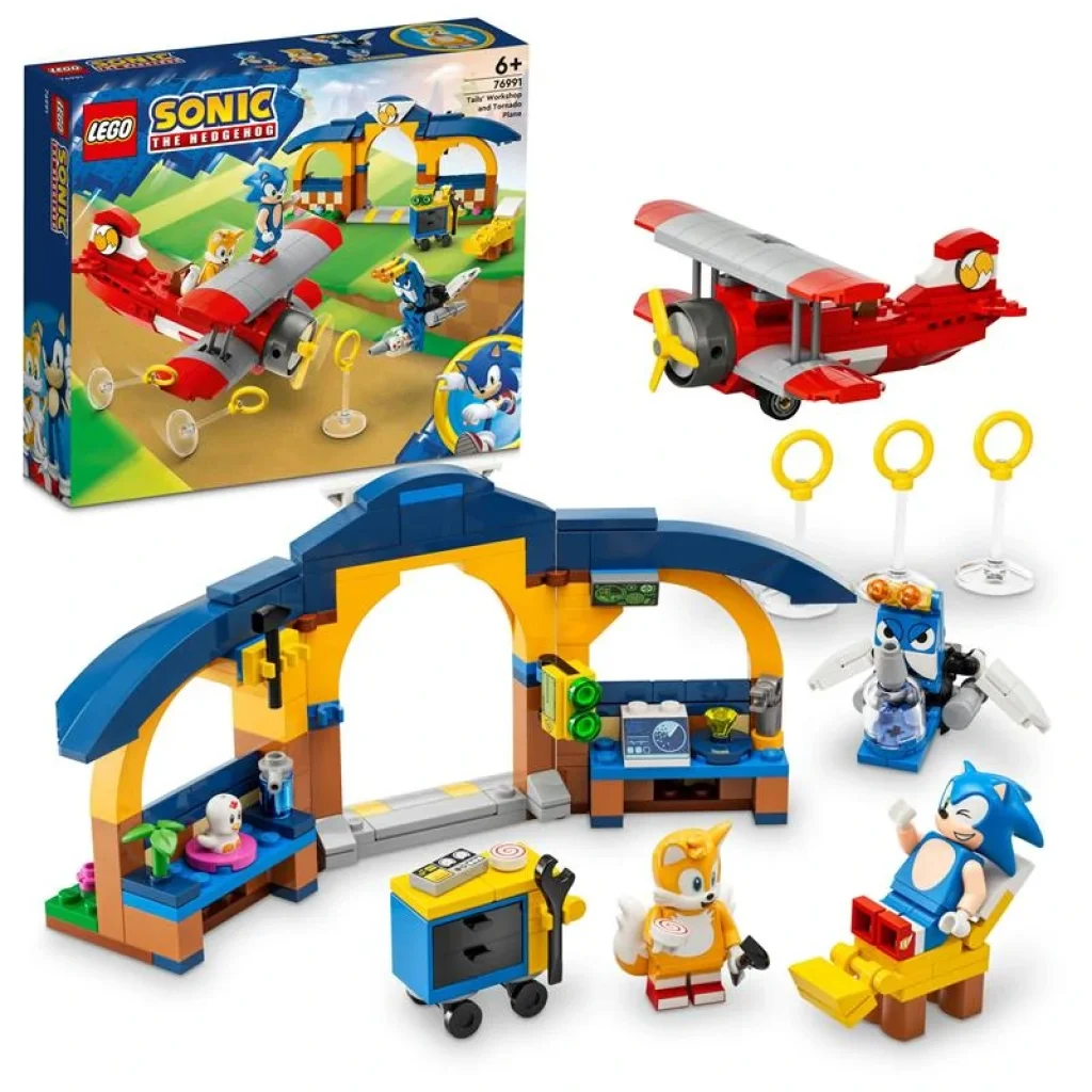 Конструктор LEGO Sonic the Hedgehog Майстерня Тейлз і літак Торнадо, 76991 UA