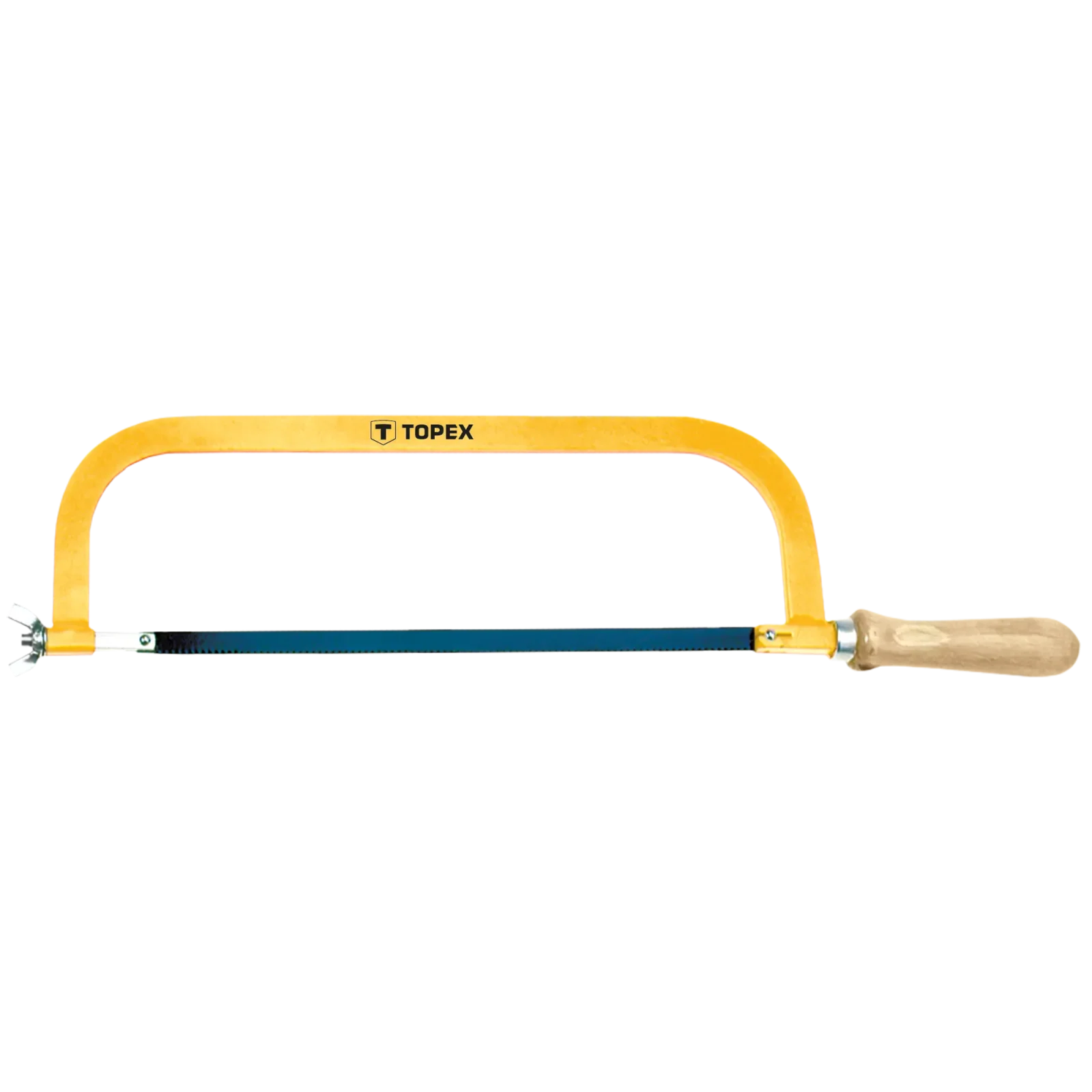 Ножівка по металу TOPEX, 300мм, 24TPI, дерев'яне руків'я (10A130) UA