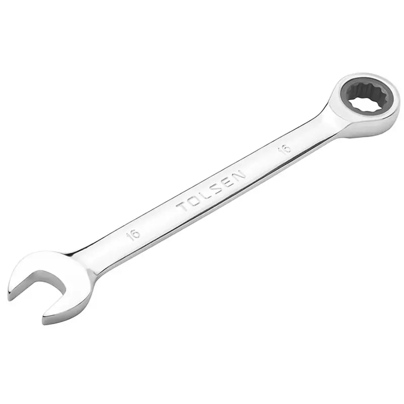 Ключ гайковий Tolsen, комбінований, храповий механізм, 231мм, 17мм, CrV (15213) UA