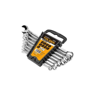 Ключі гайкові Tolsen Профі, двосторонні, 5/16,3/8,7/16,1/2,9/16,5/8,11/16,3/4, CrV, набір 8шт (15486) UA