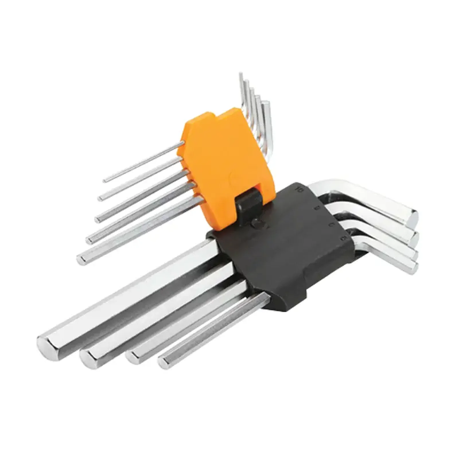 Ключі шестигранні Tolsen, довгі, 1.5-10мм, CrV, набір 9шт (20048) UA