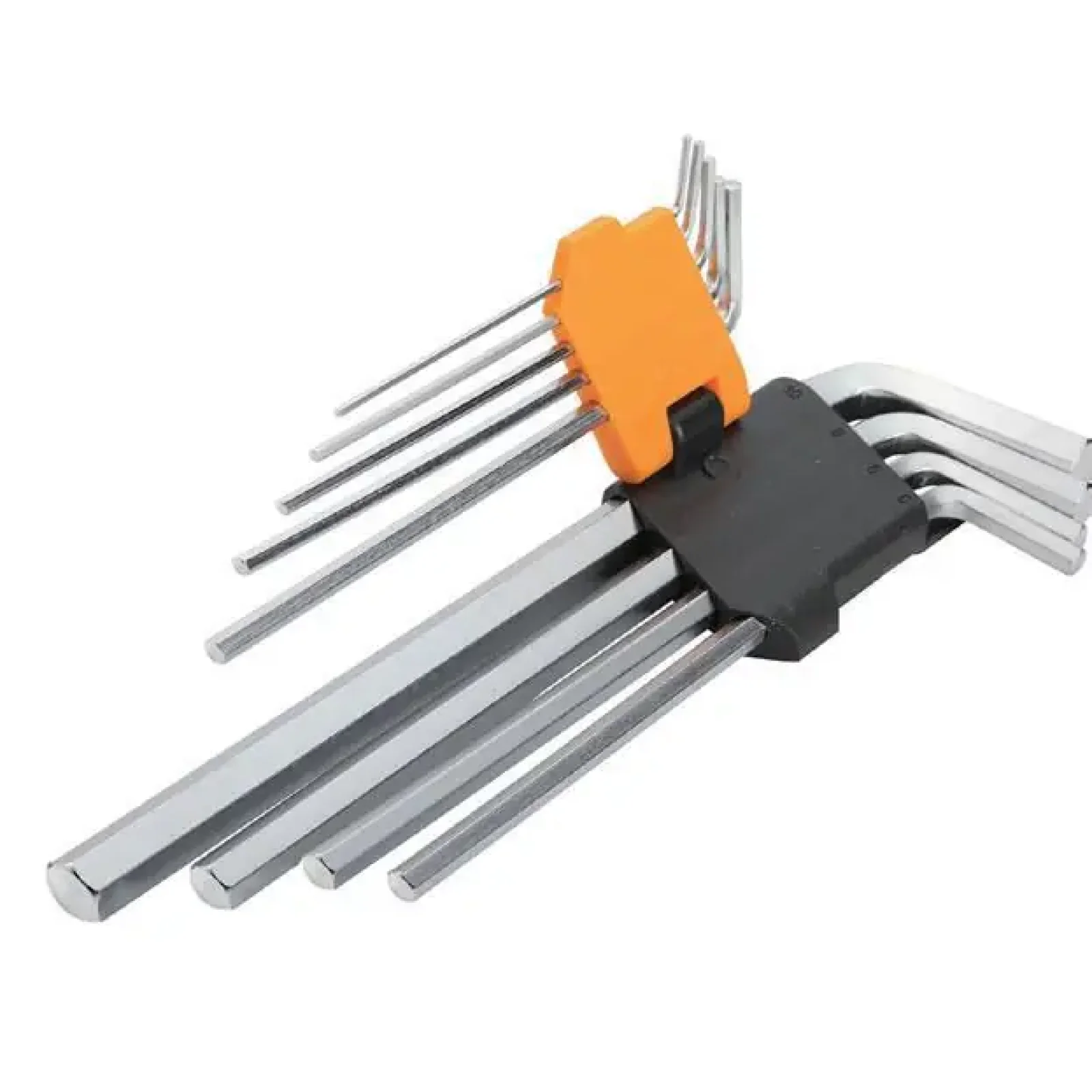 Ключі шестигранні Tolsen, подовжені, довгі, кулястий наконечник, 1.5-10мм, CrV, набір 9шт (20049) UA