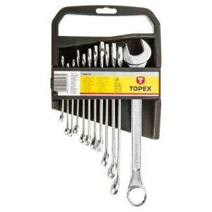 Ключі гайкові TOPEX, комбіновані, 6-22мм, набір 12шт (35D375) UA