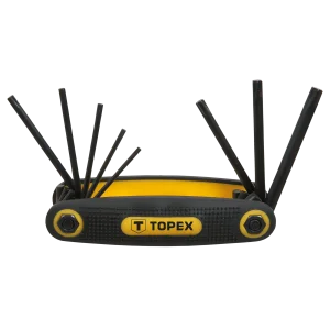 Ключі Torx TOPEX, T9-T40, складаються в ручку, набір 8шт (35D959) UA