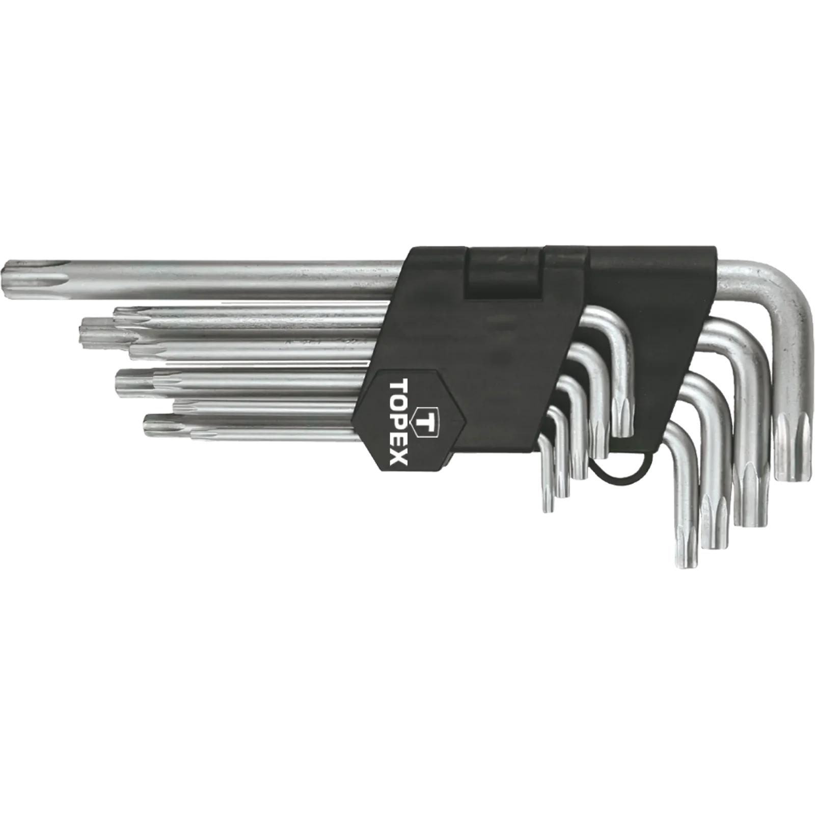 Ключі Torx TOPEX, довгі, CrV, T10-T50, набір 9шт (35D961) UA