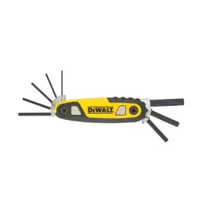 Ключі шестигранні DeWALT, HEX1.5-8мм, складаються в корпус, набір 8шт (DWHT0-70263) UA