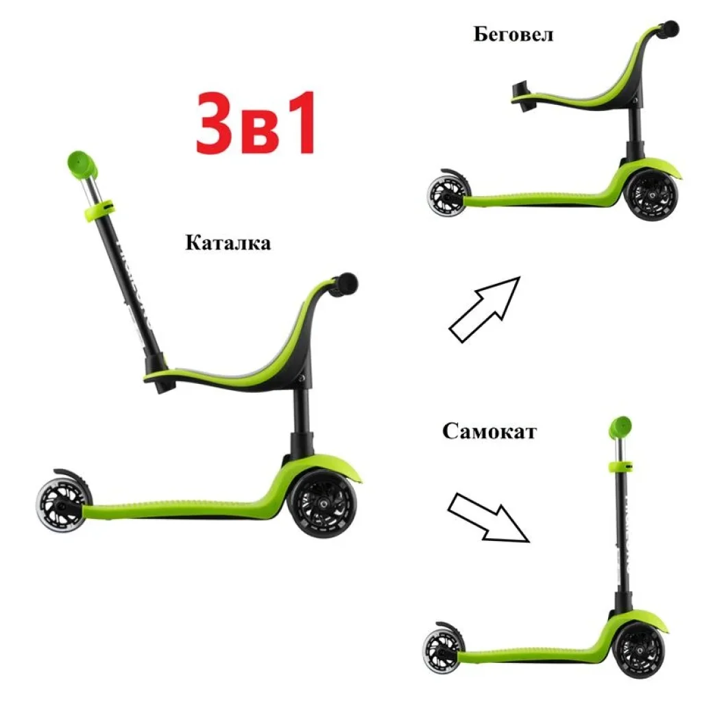 Самокат Miqilong Alamo зелений, ALAMO-125-GREEN UA