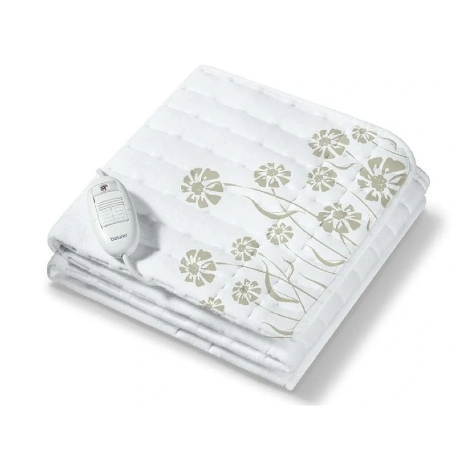 Електропростирадло Beurer, 150х80см, 60Вт, 3 режими, фліс, білий, TS_23 UA